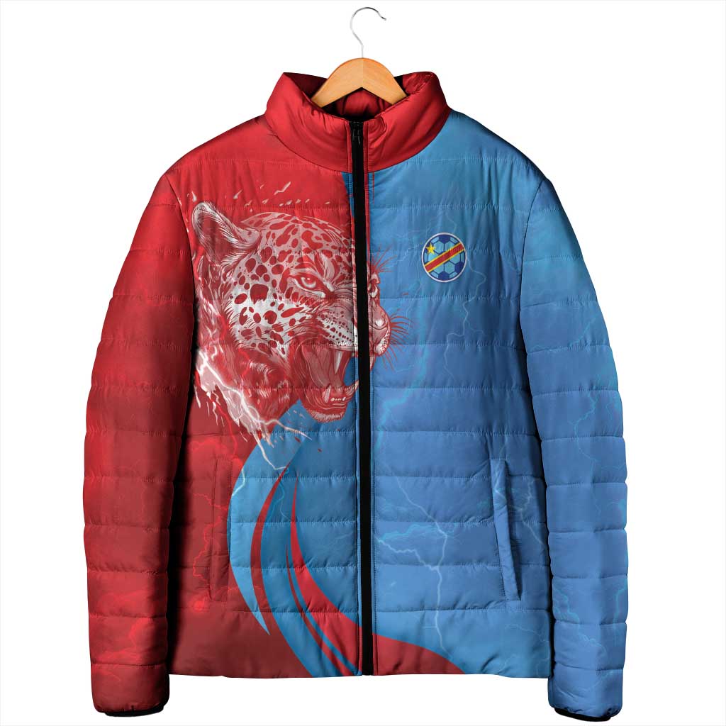 Custom Football 2026 DR Congo Leopards Padded Jacket Lightning Style