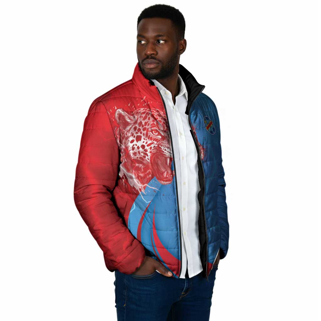 Custom Football 2026 DR Congo Leopards Padded Jacket Lightning Style