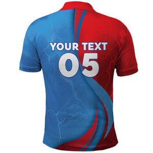 Custom Football 2026 DR Congo Leopards Polo Shirt Lightning Style