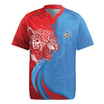 Custom Football 2026 DR Congo Leopards Rugby Jersey Lightning Style