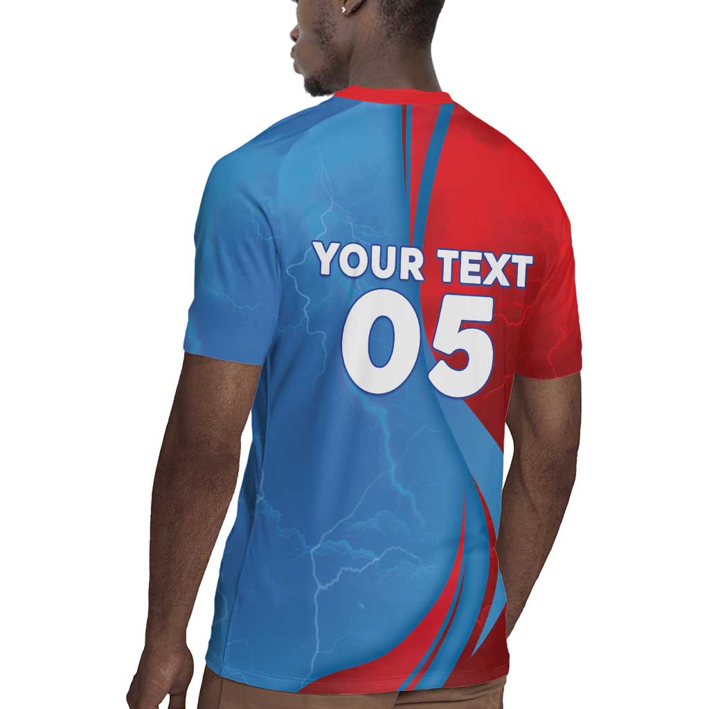 Custom Football 2026 DR Congo Leopards Rugby Jersey Lightning Style
