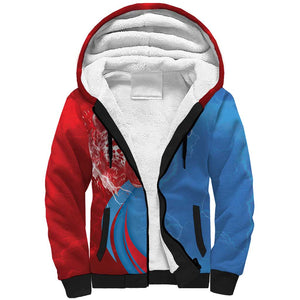 Custom Football 2026 DR Congo Leopards Sherpa Hoodie Lightning Style