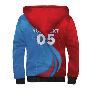 Custom Football 2026 DR Congo Leopards Sherpa Hoodie Lightning Style