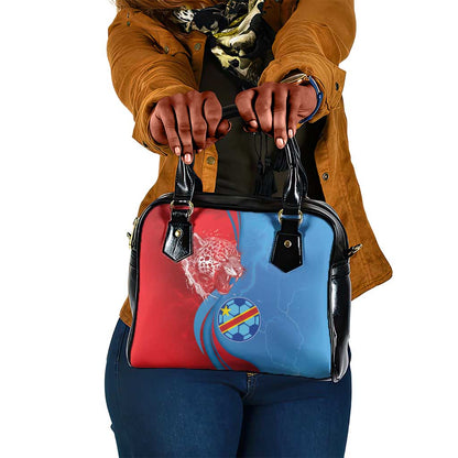 Football 2026 DR Congo Leopards Shoulder Handbag Lightning Style