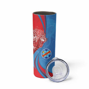 Custom Football 2026 DR Congo Leopards Skinny Tumbler Lightning Style