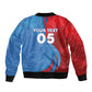 Custom Football 2026 DR Congo Leopards Sleeve Zip Bomber Jacket Lightning Style