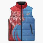 Custom Football 2026 DR Congo Leopards Sleeveless Puffer Jacket Lightning Style