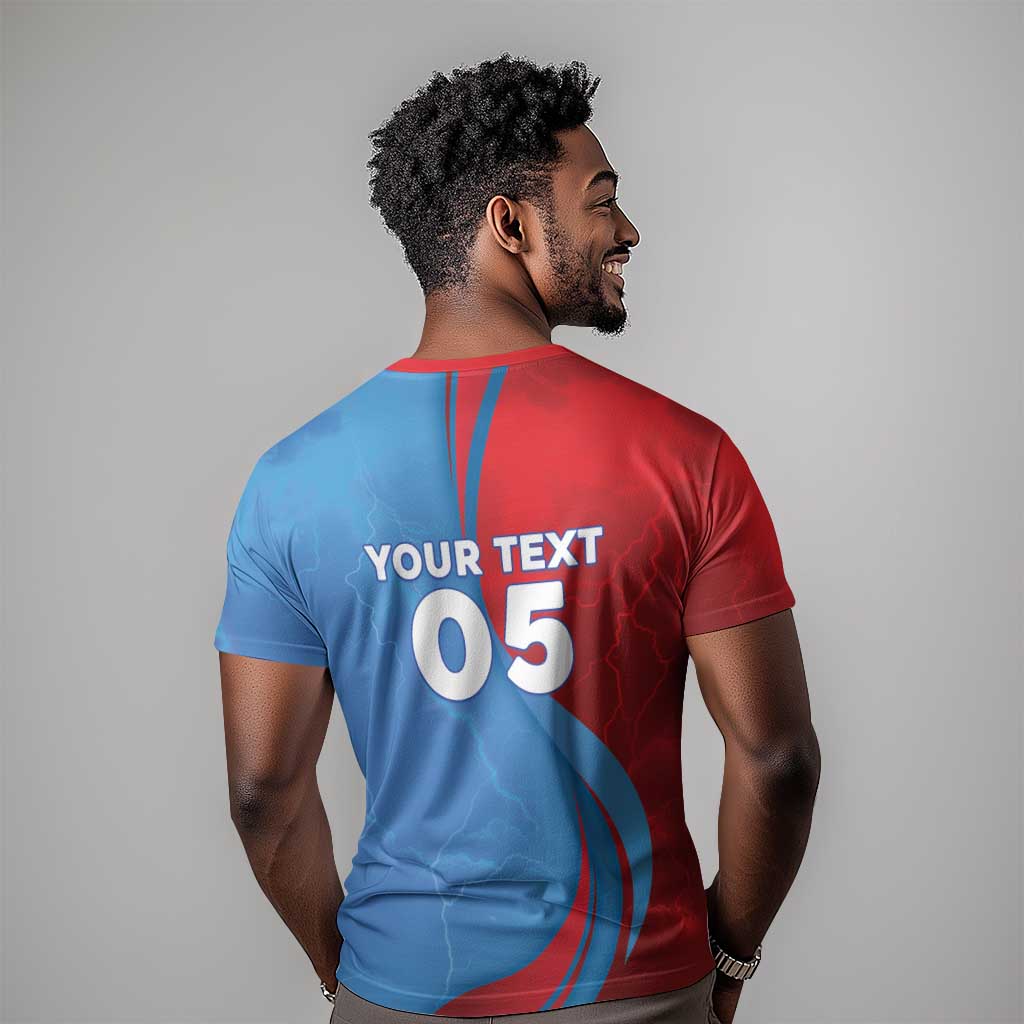 Custom Football 2026 DR Congo Leopards T shirt Lightning Style