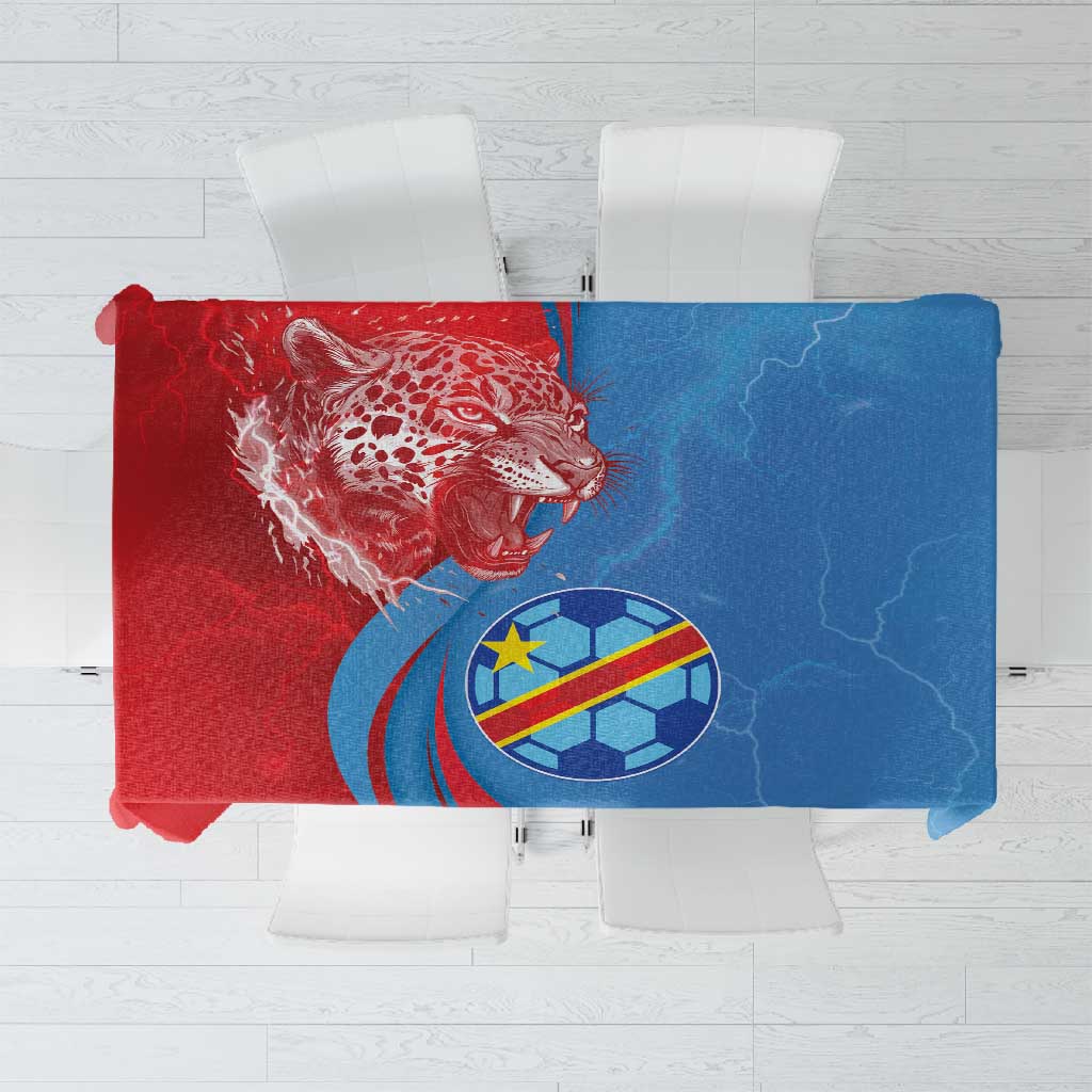 Football 2026 DR Congo Leopards Tablecloth Lightning Style