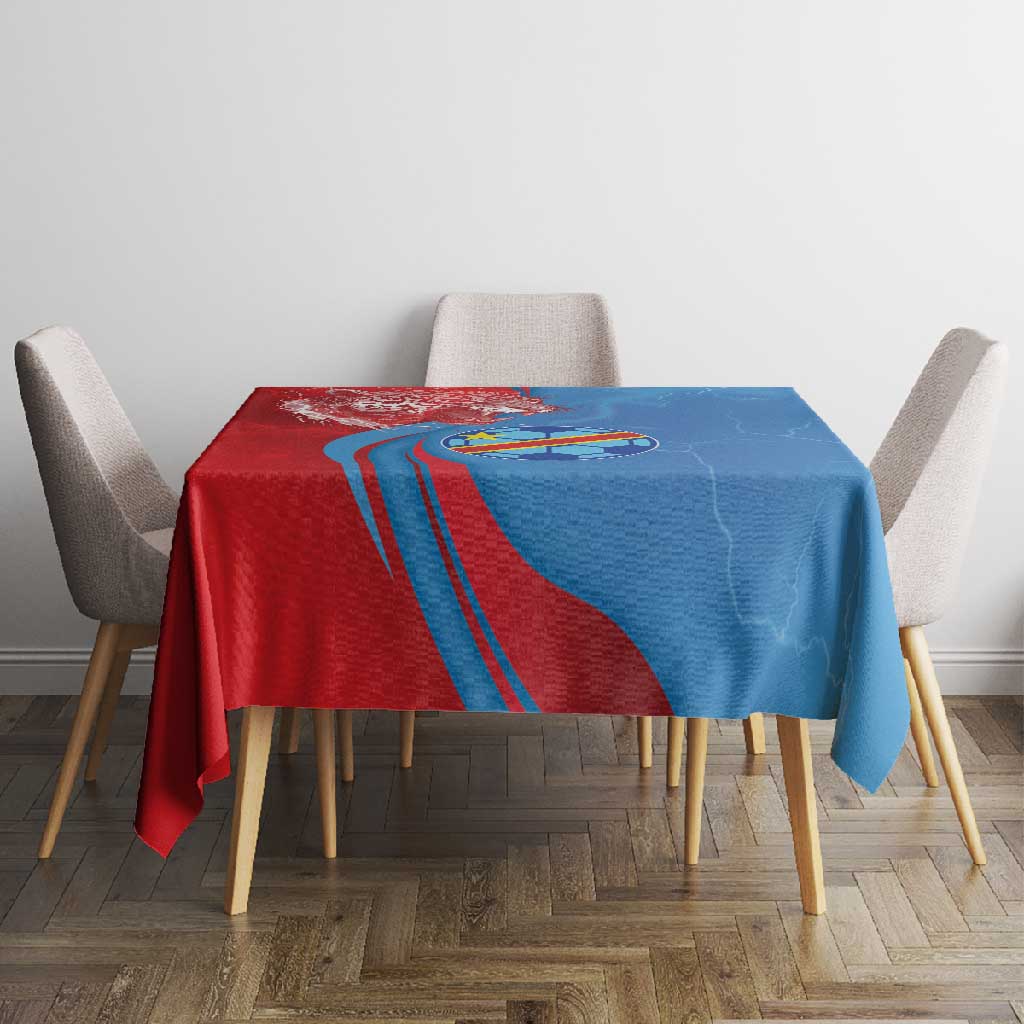 Football 2026 DR Congo Leopards Tablecloth Lightning Style