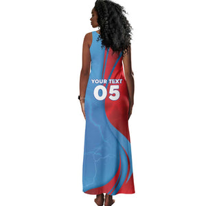 Custom Football 2026 DR Congo Leopards Tank Maxi Dress Lightning Style