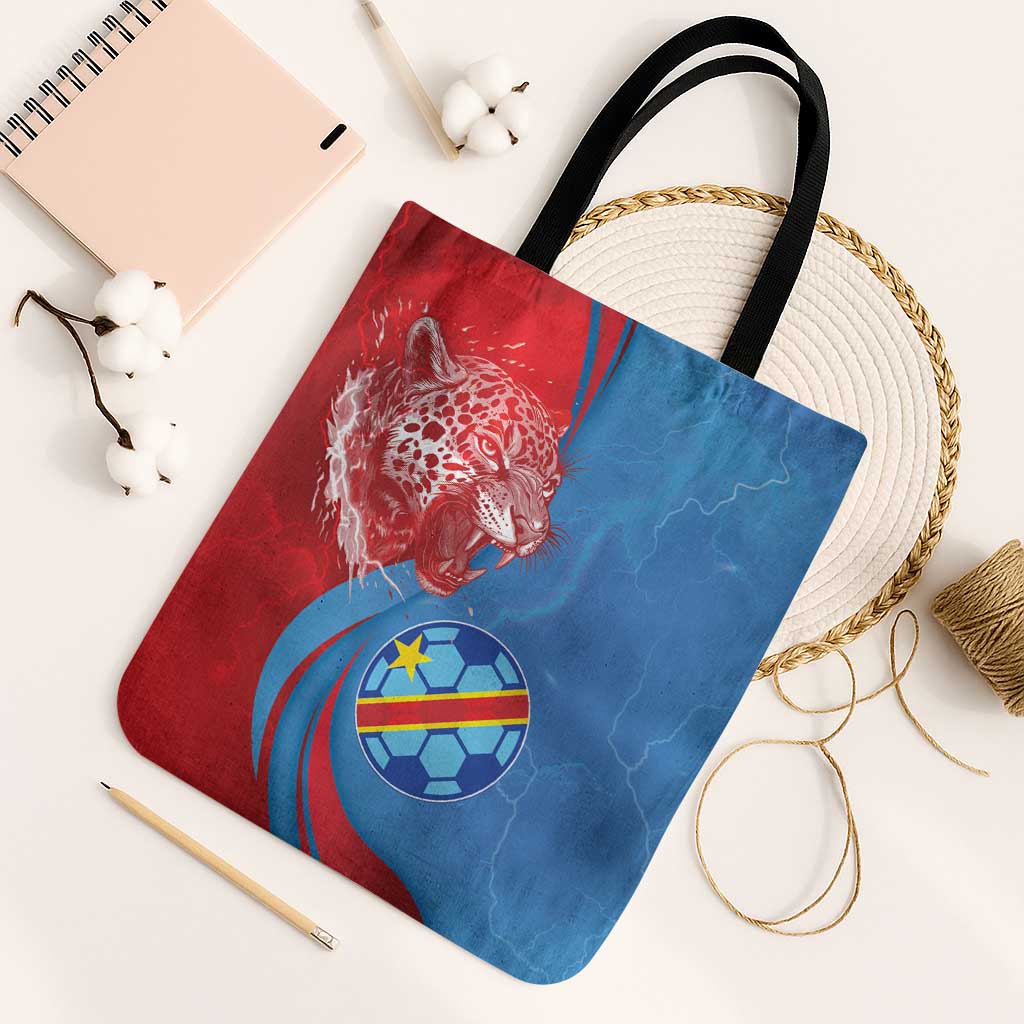 Football 2026 DR Congo Leopards Tote Bag Lightning Style