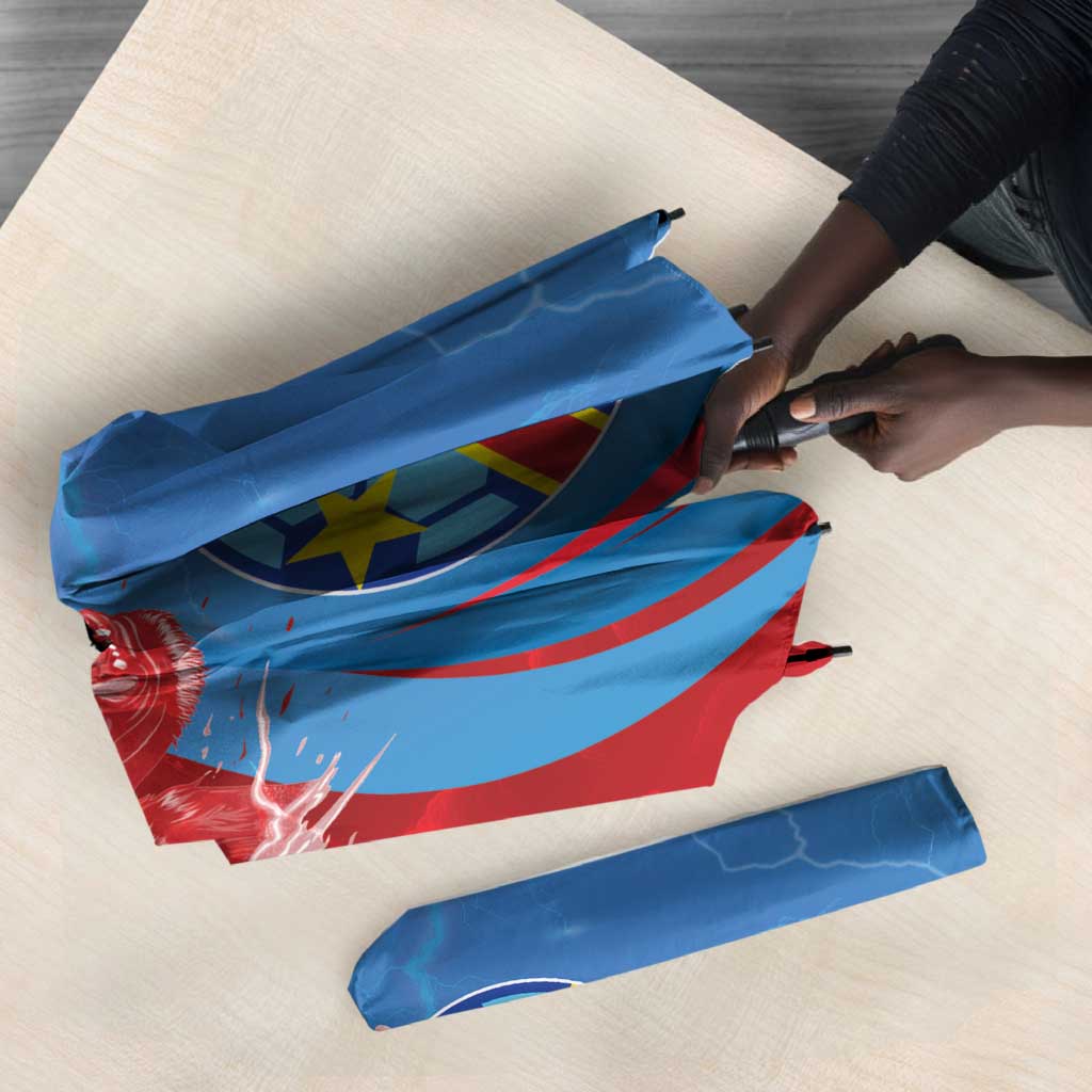 Football 2026 DR Congo Leopards Umbrella Lightning Style