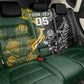 Custom Rugby New Zealand South Africa Back Car Seat Cover Maori Tiki Springboks Together