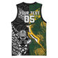 Custom Rugby New Zealand South Africa Basketball Jersey Maori Tiki Springboks Together