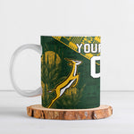 Custom Rugby New Zealand South Africa Ceramic Mug Maori Tiki Springboks Together