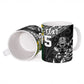 Custom Rugby New Zealand South Africa Ceramic Mug Maori Tiki Springboks Together