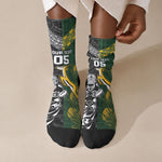 Custom Rugby New Zealand South Africa Crew Socks Maori Tiki Springboks Together