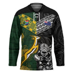 Custom Rugby New Zealand South Africa Hockey Jersey Maori Tiki Springboks Together