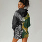 Custom Rugby New Zealand South Africa Hoodie Dress Maori Tiki Springboks Together
