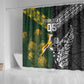 Custom Rugby New Zealand South Africa Shower Curtain Maori Tiki Springboks Together