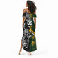 Custom Rugby New Zealand South Africa Summer Maxi Dress Maori Tiki Springboks Together
