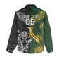 Custom Rugby New Zealand South Africa Women Casual Shirt Maori Tiki Springboks Together