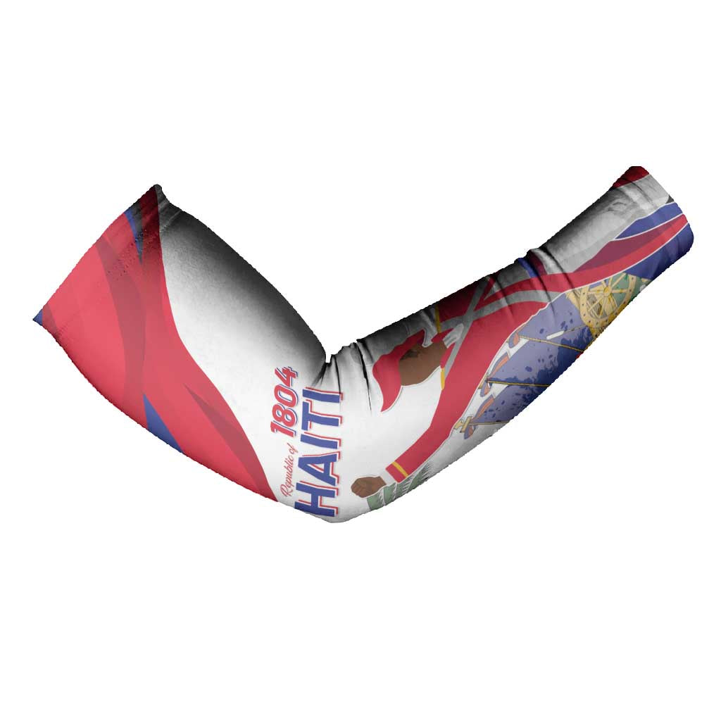 Personalised Haiti 222nd Anniversary Independence Day Arm Sleeves