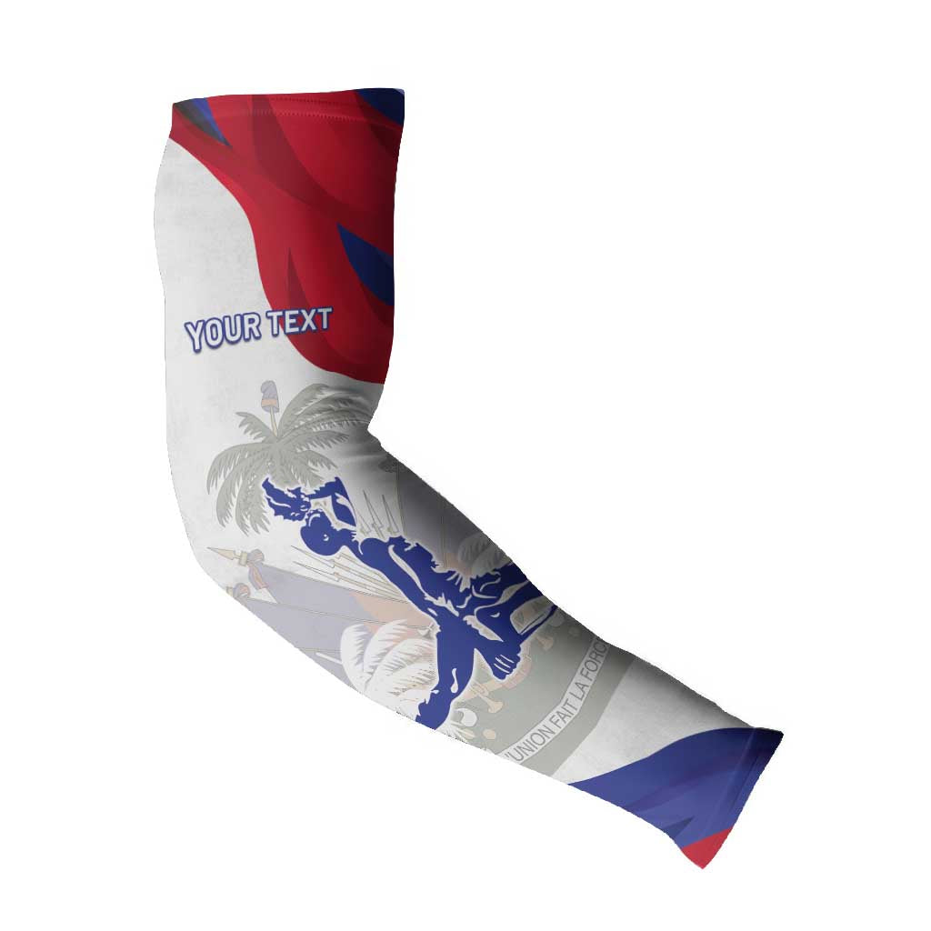 Personalised Haiti 222nd Anniversary Independence Day Arm Sleeves
