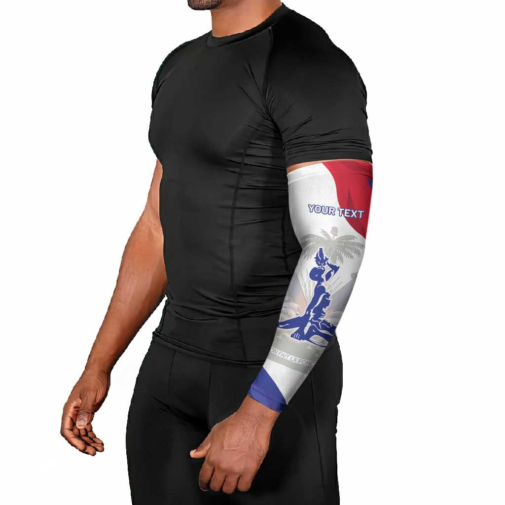 Personalised Haiti 222nd Anniversary Independence Day Arm Sleeves