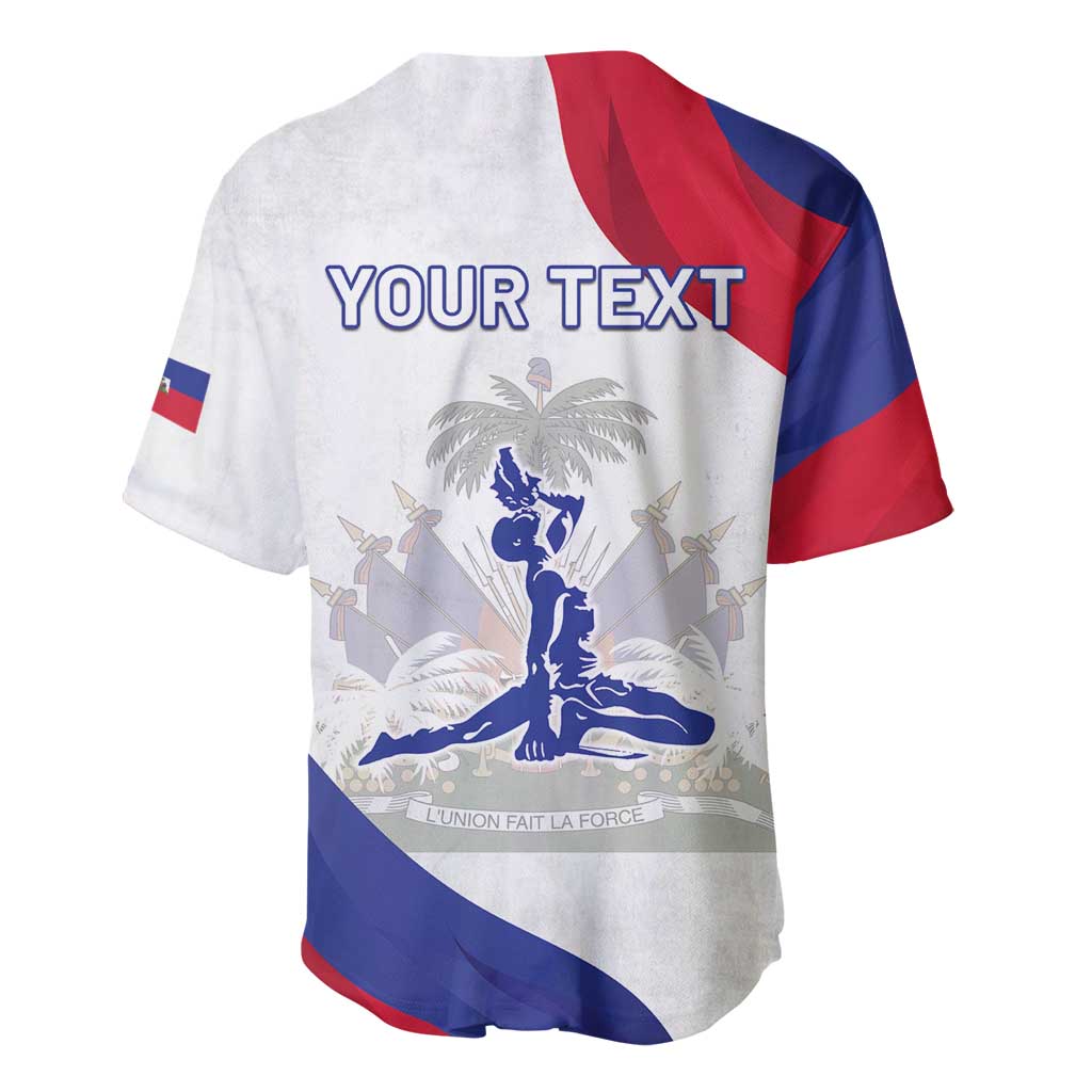 Personalised Haiti 222nd Anniversary Independence Day Baseball Jersey - African Pride