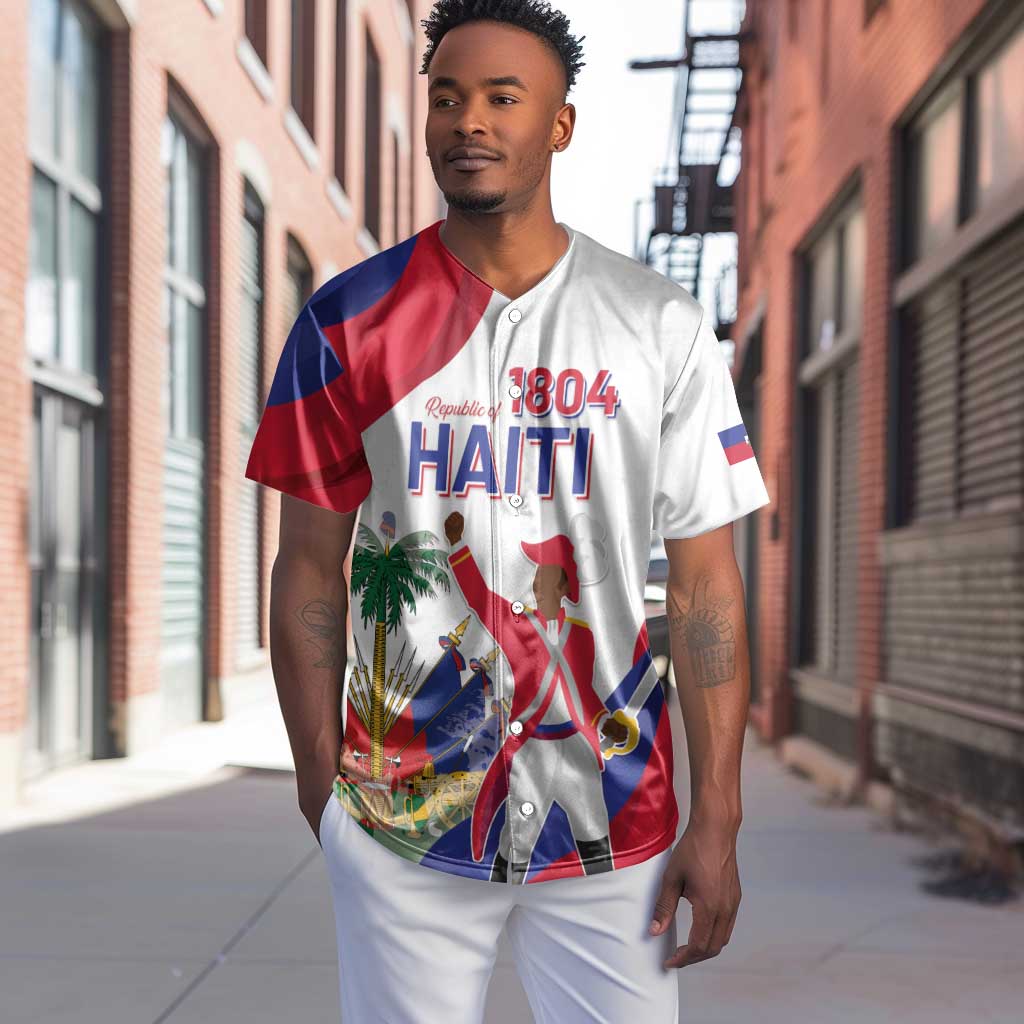 Personalised Haiti 222nd Anniversary Independence Day Baseball Jersey - African Pride