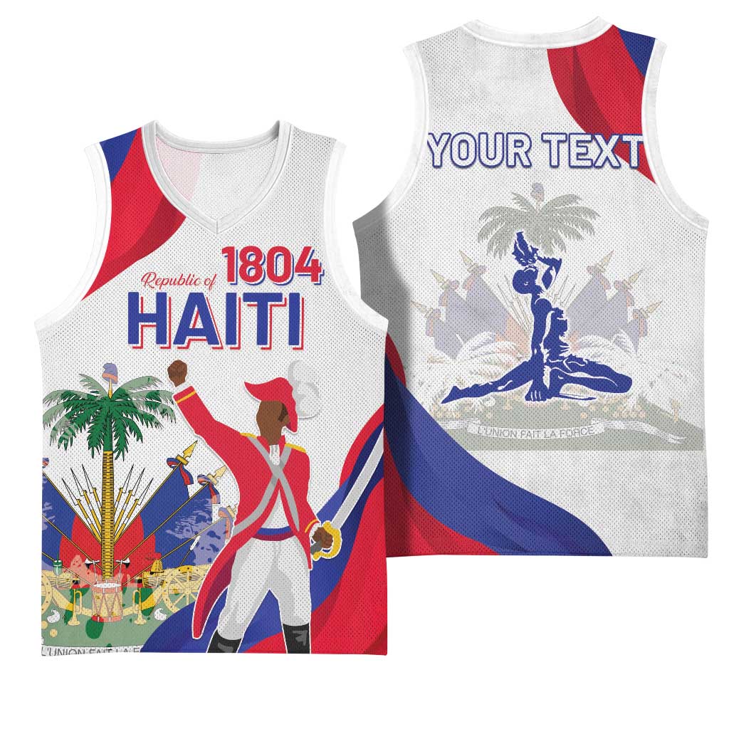 Personalised Haiti 222nd Anniversary Independence Day Basketball Jersey - African Pride