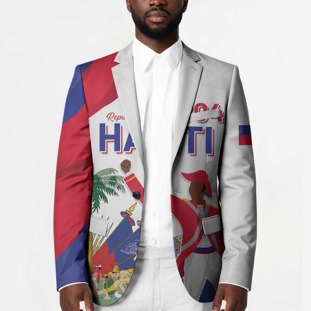 Personalised Haiti 222nd Anniversary Independence Day Blazer