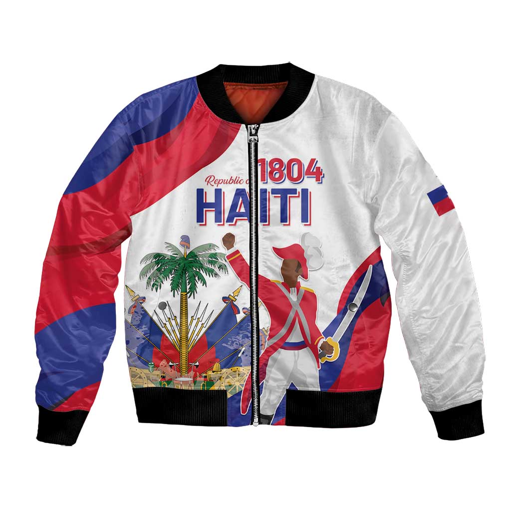 Personalised Haiti 222nd Anniversary Independence Day Bomber Jacket - African Pride