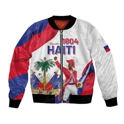 Personalised Haiti 222nd Anniversary Independence Day Bomber Jacket - African Pride