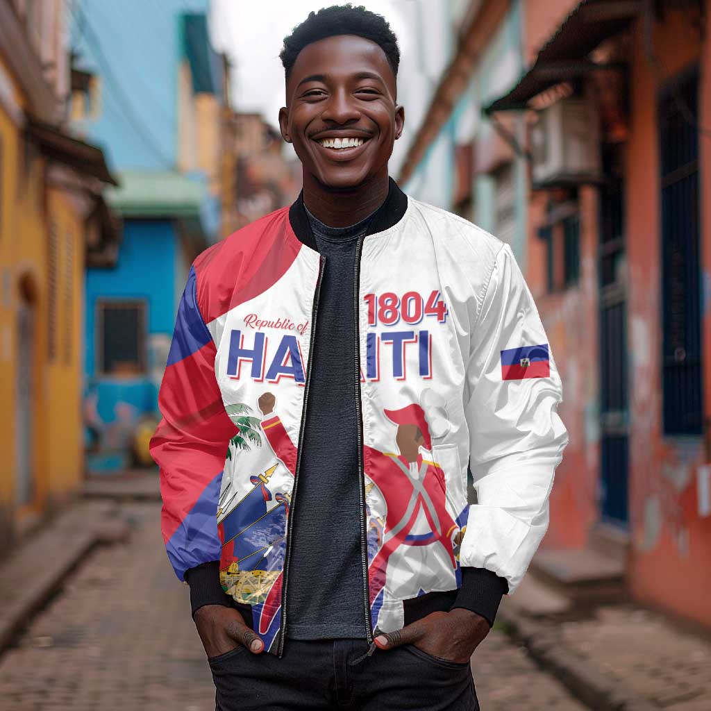 Personalised Haiti 222nd Anniversary Independence Day Bomber Jacket - African Pride