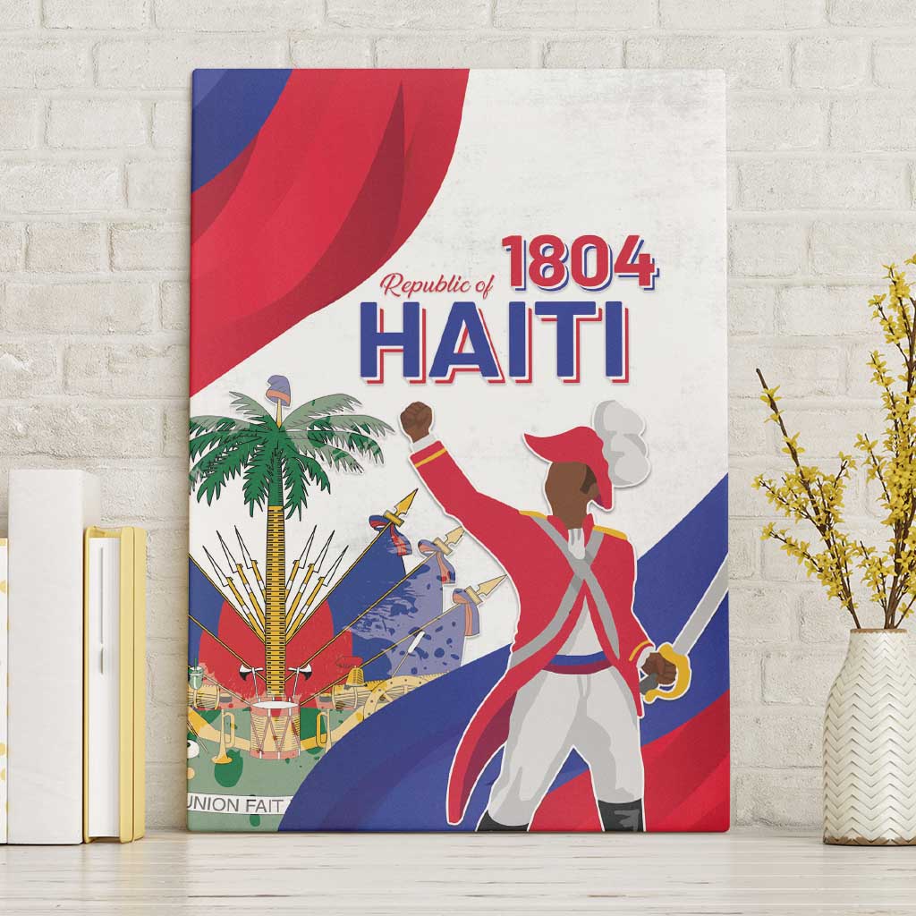 Haiti 222nd Anniversary Independence Day Canvas Wall Art - African Pride