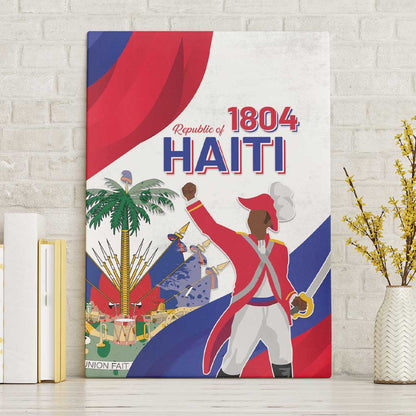 Haiti 222nd Anniversary Independence Day Canvas Wall Art - African Pride