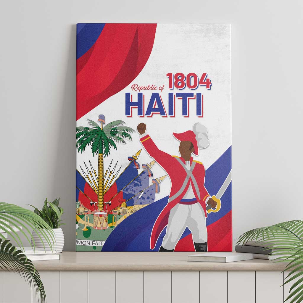Haiti 222nd Anniversary Independence Day Canvas Wall Art - African Pride