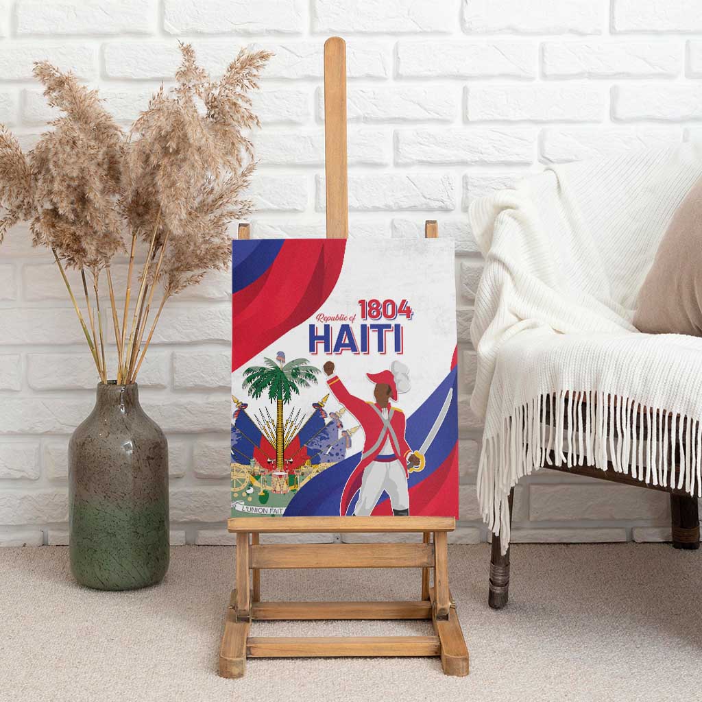 Haiti 222nd Anniversary Independence Day Canvas Wall Art - African Pride