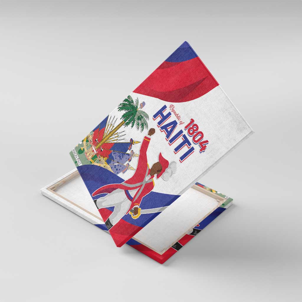 Haiti 222nd Anniversary Independence Day Canvas Wall Art - African Pride