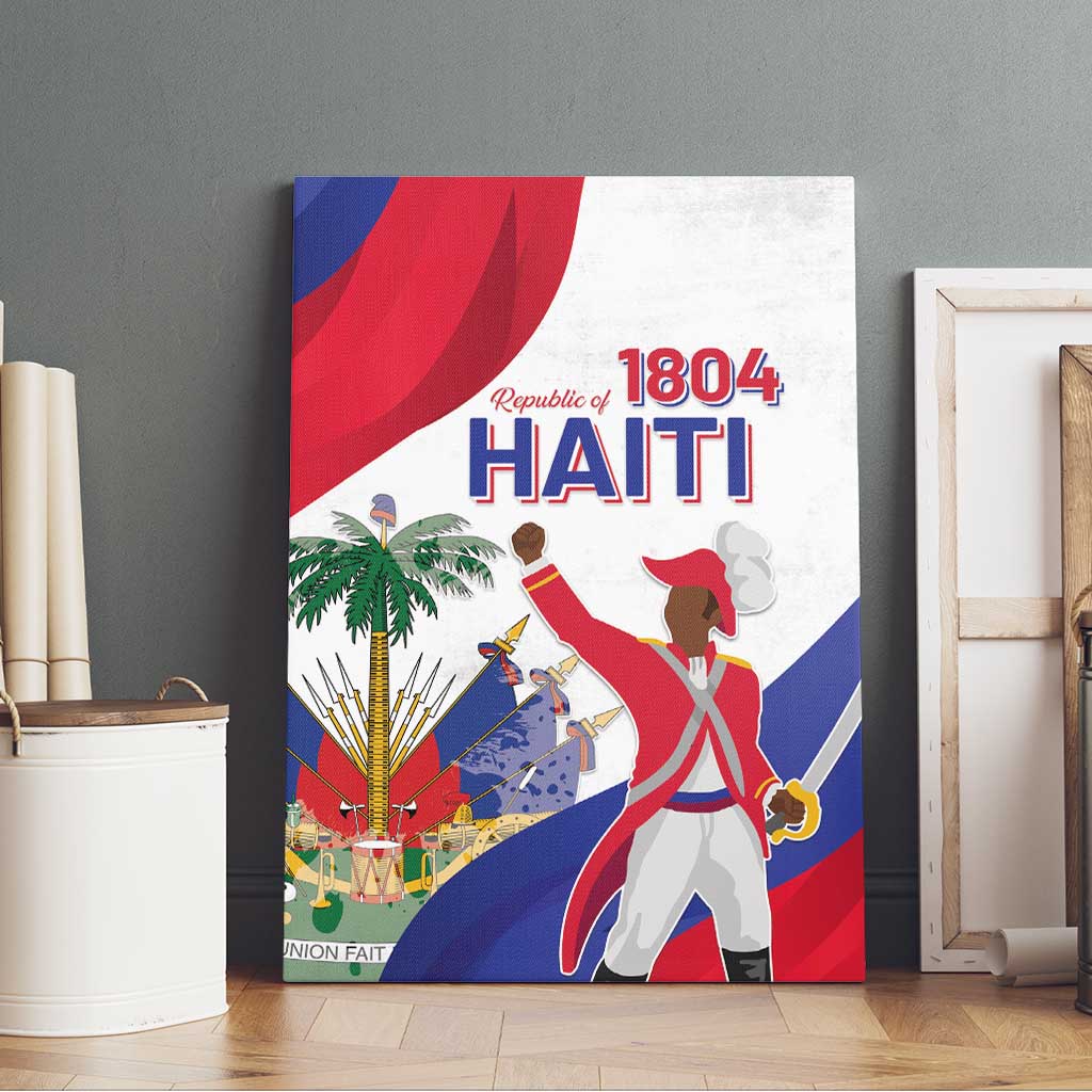 Haiti 222nd Anniversary Independence Day Canvas Wall Art - African Pride