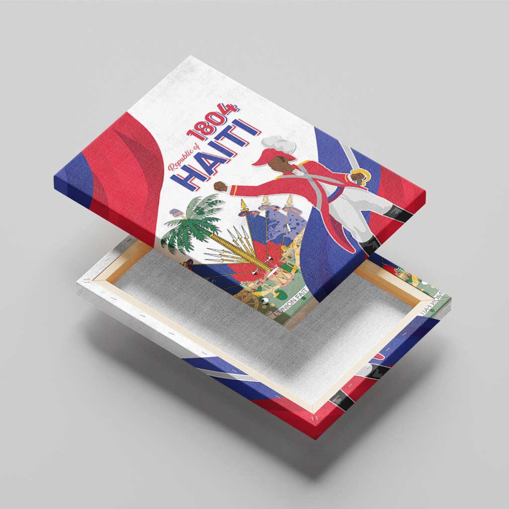 Haiti 222nd Anniversary Independence Day Canvas Wall Art - African Pride