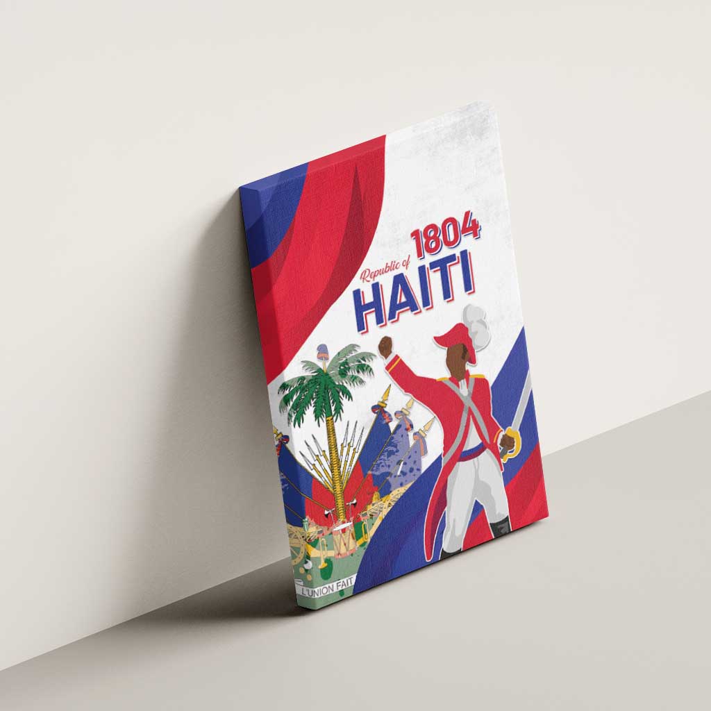 Haiti 222nd Anniversary Independence Day Canvas Wall Art - African Pride