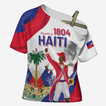 Personalised Haiti 222nd Anniversary Independence Day Cross Shoulder Shirt