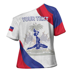 Personalised Haiti 222nd Anniversary Independence Day Cross Shoulder Shirt
