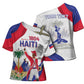 Personalised Haiti 222nd Anniversary Independence Day Cross Shoulder Shirt