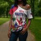 Personalised Haiti 222nd Anniversary Independence Day Cross Shoulder Shirt