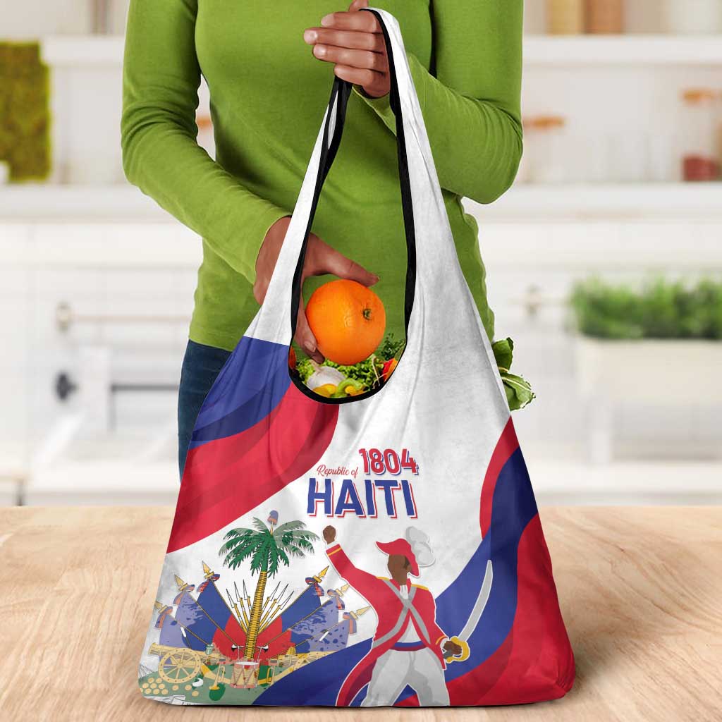 Haiti 222nd Anniversary Independence Day Grocery Bag - African Pride